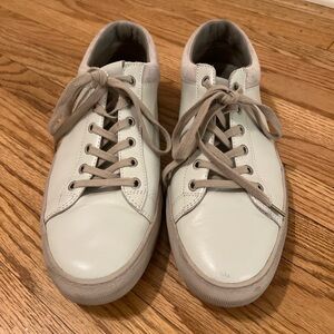 AllSaints low top sneakers in tan